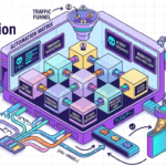 Neo-Brutalism poster explaining how to build an automated email funnel for free using Brevo for digital nomads.